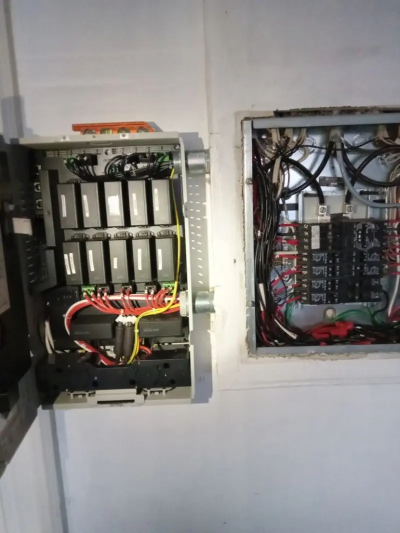 Electrical panel upgrade completed for Indoor Lighting Installation in DeKalb